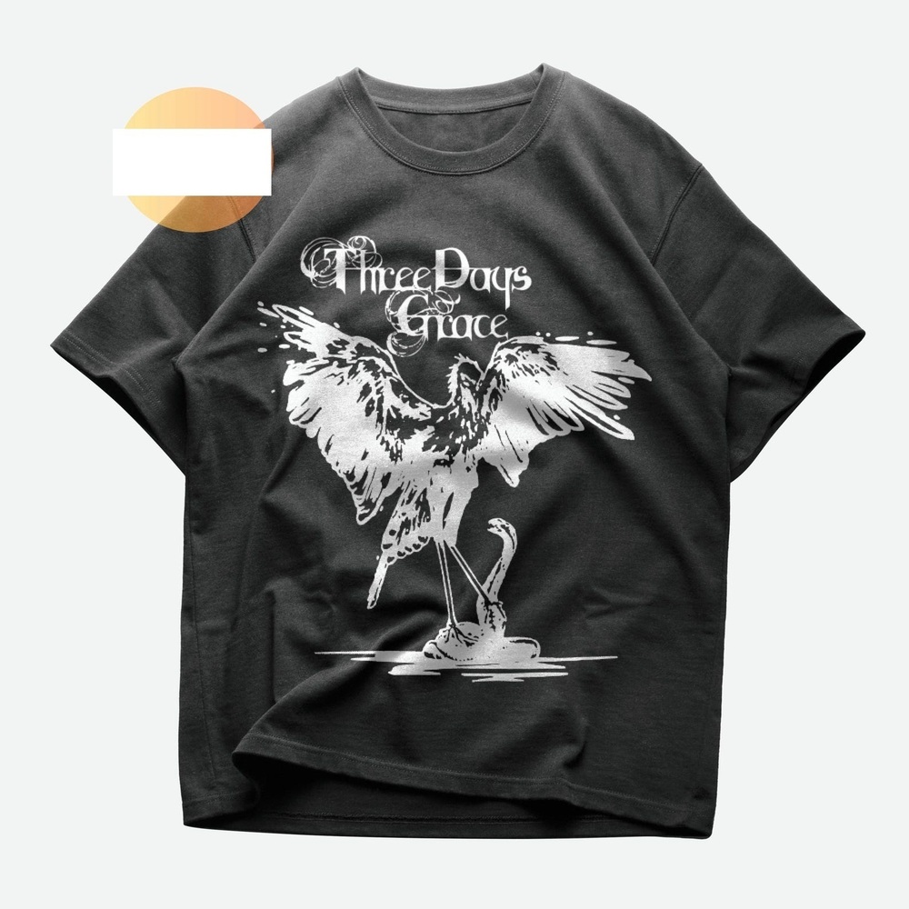 Three Days Grace T Shirt Black90s Rock Band Tee